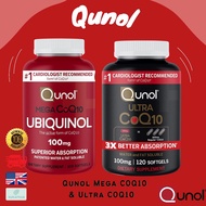 พร้อมส่ง Qunol Mega CoQ10 Ubiquinol 100 mg &amp; Ultra CoQ10 100mg 3x Better Absorption โคคิวเทน Coenzyme Q10 เพิ่มการดูดซึ