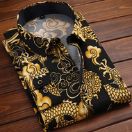 Bonnieleon เสื้อเชิ้ตลายสก็อตสไตล์ใหม่ของผู้ชายเสื้อเชิ้ตแขนยาวพิมพ์ลายสำหรับคุณพ่อ