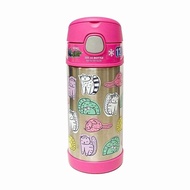 不銹鋼兒童吸管保溫杯 (粉色貓咪)