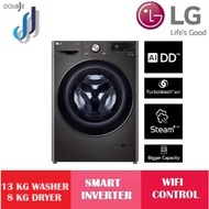 LG 13/8kg Front Load Washer Dryer with AI Direct Drive™& Steam+™ FV1413H2BA