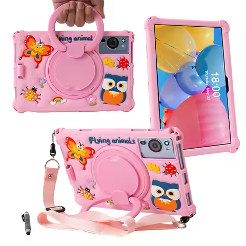Soft Silicone Kids Rotating Stand Case 10.1'' Universal Case For 10 10.1 inch Android Tablet PC With