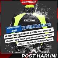 COMOTO Raincoat Hidden Boot Cover Rain Coat Motorcycle Baju Hujan Motor Jacket Motor Baju Hujan Wate