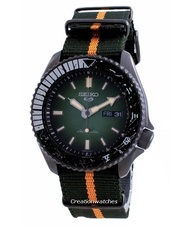 [CreationWatches] Seiko 5 Sports Rock Lee Limited Edition Automatic 100M Mens Green Nylon Strap Watch SRPF73K1