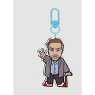 Dr House Clear Acrylic Keychain 786
