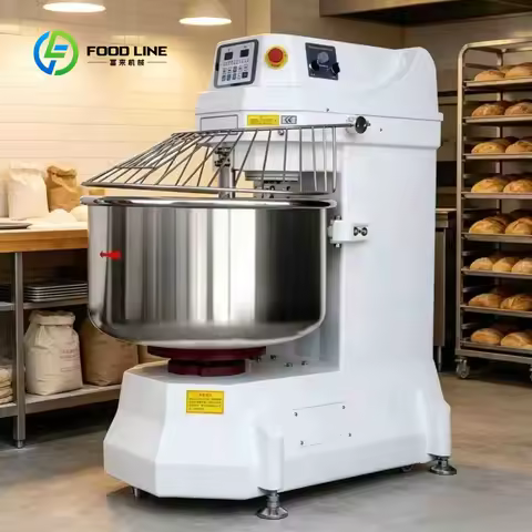 10L Table Top Spiral Dough Mixer 4kg Flour Capacity 0.75KW Commercial Double Motion Dough Kneading M