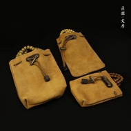 Rope Mouth Cowhide Buggy Bag Handmade Collectables-Autograph Bag Collectables-Autograph Bracelet Wal