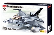 ProudNada Toys ของเล่นเด็ก ตัวต่อ  เครื่องบินขับไล่ เครื่องบินรบ Sluban MODEL BRICKS F-16C FALCON 521 PCS M38-B0891