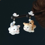 LEOTA Wooden Hair Stick, Chinese Style Tassel Hanfu Hairpin, Cute Hair Chopstick Cat Hanfu Headwear Hanfu Accessories