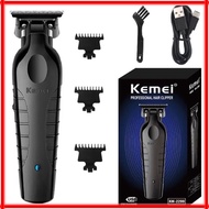 KEMEI ปัตตาเลี่ยนไร้สายKM-2299 กันลาย กันขอบ ชาร์จUSB น้ำหนักเบา เครื่องสำหรับผู้ชายมีดโกนเครื่องโกน
