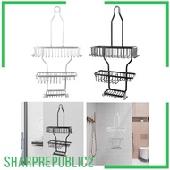 [Sharprepublic2] Shower Rack 3 Shelves Hanging Shower Rack for Soap Shampoo Sponge