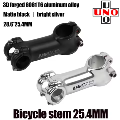 UNO Bike Stem Ultralight 17 Degree 28.6 25.4MM 70-120MM MTB Road Stem Bike for Fork Mountain MTB Bic