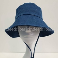 Bucket Hat Denim Frame Jeans 57 cm. With Strap Size 57 cm.(Adult) Round Brim There Is A Rope.