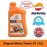 【READY STOCK】Repsol Moto Town 2T (Perfumed) Motorcycle Engine Oil (1L)