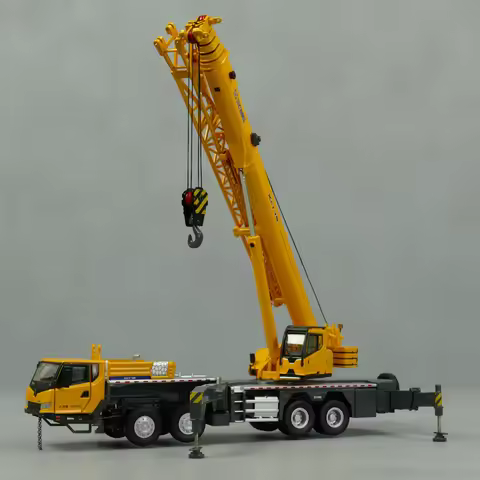 1:50 Scale Diecast Construction Machinery XCMG XCT 75 Tons Truck Crane Model Replica Metal Toys Gift