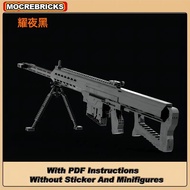 Trò chơi Súng quân sự công nghệ cao M82A1 Súng trường bắn đạn MOC Mô hình khối Đồ chơi cho người lớn