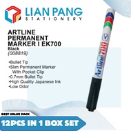 Artline 700 Permanent Marker Pen 12Pcs For 1 Box