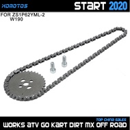 Motorcycle Engine Timing Chain Gear Sprocket Kit For ZongShen 190cc Z190 W190 ZS1P62YML-2 Electric S