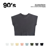 Core - 90s T-Shirt เสื้อยืดไหล่ล้ำทรงวินเทจ ผ้าออร์แกนิคคอตตอน เสื้อผ้ารักษ์โลก