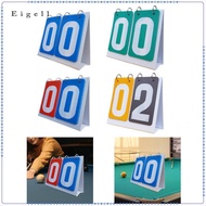 Eigell Sports Scoreboard Score Counter 2 Digit Portable Manual Score Flip Cards Scoring Board Flip N