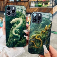 Dragon on the mountainside with many green trees for iPhone 17 16 15 14 13 12 11 8 7 6 6s 6p 7p 8p 6