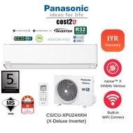 Panasonic X-Deluxe Inverter R32 Air Conditioner (Built-In WiFi) CS-XPU18XKH CS-XPU24XKH AirCond Air Cond 冷氣機