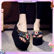 ❤️ 2025  sandal perempuan plus size kasut bata wanita[Super 2000 HTK] Diamond Flip Flops Women's Sum