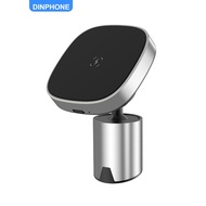 DINPHONE Magnetic Car Cellphone Holder Wireless Charger Phone Holder for Car Wireless Charging Car Charger Phone Holder