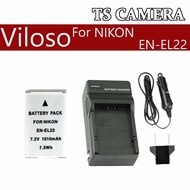 NIKON REPLACEMENT BATTERY CHARGER VILOSO EN-EL22 /NIKON BATTERY ENEL22 / CHARGER NIKON ENEL22 / NIKO