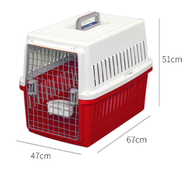 全城熱賣 - 寵物飛機籠飛機籠航空箱托運箱（ATC670紅/白(約20KG用 )）