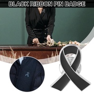 VEXUS Black Ribbon Pin, Awareness Skin Cancer Funeral Ribbon Badge Brooch, Sweet Melanoma Cancer Lap