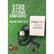 [ Tw ] Yamaha DT125 DT175 DT250 Enduro Main Ignition Switch Key Set 100%Buatan TAIWAN 2a6 4f2 3j0 3j