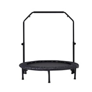 SOFTSEA Trampoline Indoor Handrail With Cover 102cm Load Capacity 110kg Folding Children's Adult Home Exercise Gift (Black)