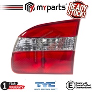TYC Toyota Corolla AE110 AE111 1998-2001 Inner Tail Lamp Tail Light Boot Lid Rear Lamp Lampu LH Left