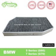 BMW G60 5 Series G70 7 Series 520i 520d 523d 740i 735i Cabin Air filter Active Carbon 64115A547D4