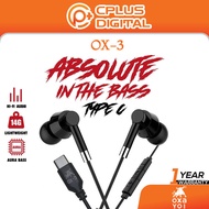 OXAYOI OX-3 /OX-5 / OX-7 / OX-9 / OX-11 TYPE C Wired Earphone Stereo Sound With Built In Microphone,