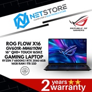 ASUS ROG FLOW X16 GV601R-MM6110W 16'' QHD+ TOUCH 165HZ GAMING LAPTOP - RYZEN 7 6800HS | RTX 3060 6GB | 16GB RAM | 1TB SSD