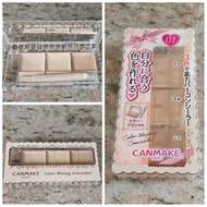 日本Canmake 混色遮瑕3三色 Color Mixing Concealer #01 corrector