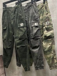 外國預訂 多色選 carhartt 刺繡logo 迷彩口袋款軍褲 長褲