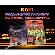 D'stana COLLAGEN CAPPUCCINO VS KOPI MAHKOTA DEWA STEVIA PLUS Food SUNNAH BIOSTEVIA PEK 15PEK = 1 BAG