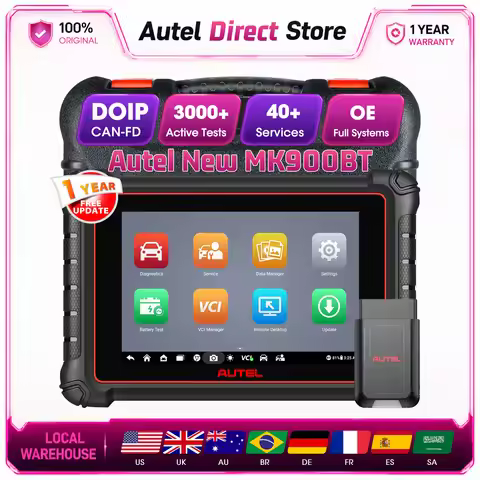 Autel Scanner MaxiCOM MK900BT MK900-BT Bluetooth Connection V2.0 Bidirectional Diagnostic Tool 8in U