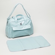 Babyshop Giggles Textured Diaper Bag With Twin Handles And Changing Pad