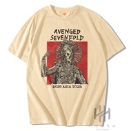KATUN Avenged Sevenfold Oversize T-Shirt - A7X Tour Asia 2026 Premium Distro T-Shirt 24s Combed Cott
