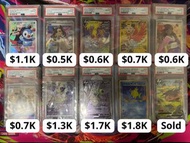 【PTCG】Pokemon Card PSA 10 PSA10 Grading Card 鑑定卡 卡盒 box 151 SV2A 25th 噴火龍 比卡超 皮卡丘 夢夢 PTCG pikachu ch
