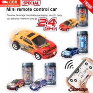 Mobil Remote Control Mini RC Car Dalam Kemasan Kaleng / Mainan Anak Laki-laki Mobil Remot