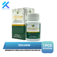 Obat Batu Ginjal Herbal Solugin 30 Kapsul Penghancur Batu Ginjal ISK Penurun Kreatin