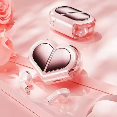 Heart-shaped Rotating Earphones K520 Sports Smart Wireless Earbuds LED Battery Indicator Ideal Valen