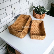 Storage Basket Water Hyacinth Box/ Short Water Hyacinth Gift Box/
