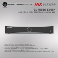 Hikvision DS-7716NXI-K4/16P 16CH 1.5U 16 POE K Series AcuSense 4K NVR