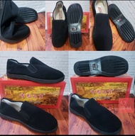 SEPATU SLIP-ON KUNGFU BIGBOSS BRUCE LEE New Model Sol Hitam | KANVAS  HITAM  IMPORT MURAH DAN KUAT