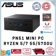 ASUS PN51 Mini PC Small Form Factor Desktop Computer DIY AMD Ryzen 5 5500U &amp; Ryzen 7 5700U Barebone Office Media NUC